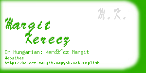 margit kerecz business card